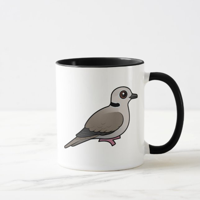 Taza Paloma agarrada eurasiático de Birdorable (Derecha)