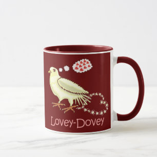 Taza Paloma Preciosa-Dovey divertida del el día de San