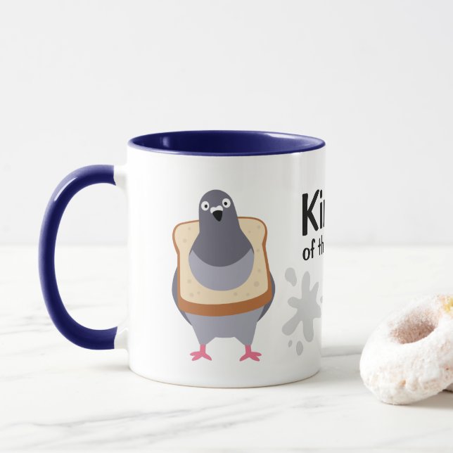 Taza Paloma - Rey de la ciudad (Con donut)