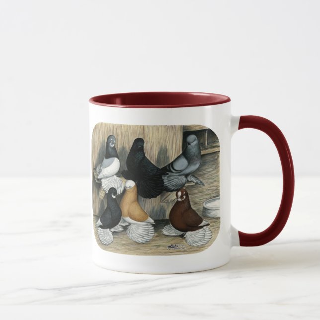 Taza Palomas de vaso desperdiciadas (Derecha)
