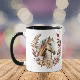 Taza Palomino Quarterhorse Otumn Wreath
