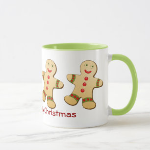 Taza Pan de jengibre Hombres Navidad Mug
