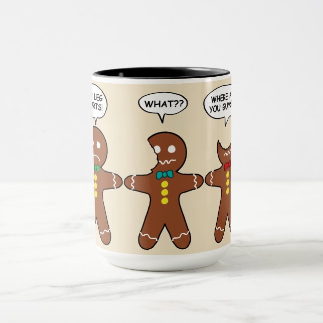 Taza Pan de jengibre me duele el humor negro (Centro)