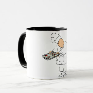 Taza Panadero Chef de Dibujos Animados Divertido con Ba