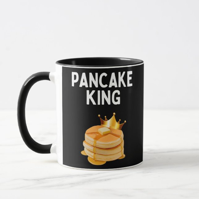 Taza Pancake King Funny Pancake Lover Pancake King  (Izquierda)