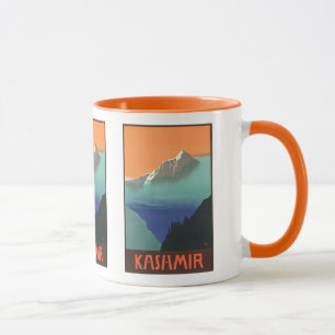Taza Pancartas de afiches de viaje de India (Cachemira)