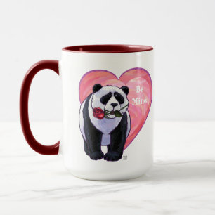 Taza Panda Bear El día de San Valentín