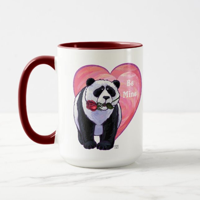 Taza Panda Bear El día de San Valentín (Izquierda)