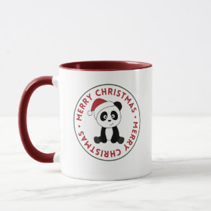 Taza Panda Christmas Snow Winter Animals Pandas