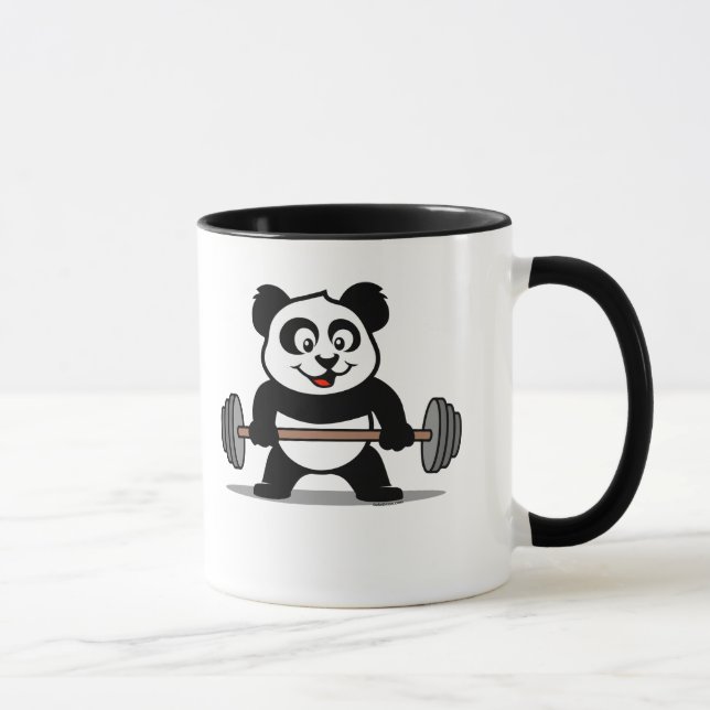 Taza Panda de elevación de pesas (Derecha)