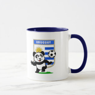 Taza Panda de fútbol de Uruguay