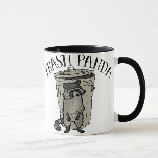Taza Panda de la basura del mapache (Derecha)