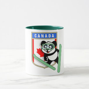 Taza Panda de salto de esquí de Canadá