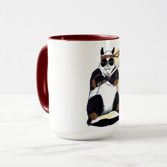 Taza Panda del samurai (Anverso izquierdo)