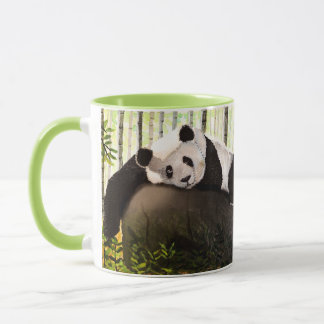Taza Panda en el bosque de bambú