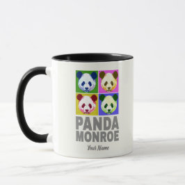 Taza Panda Monroe Bear retrato de arte pop