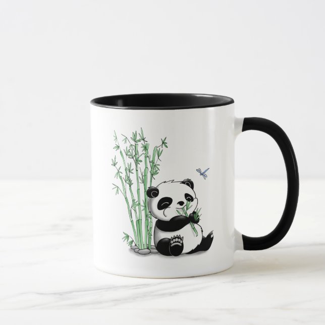 Taza Panda que come el bambú (Derecha)