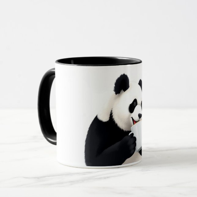 Taza Panda y café (Anverso izquierdo)