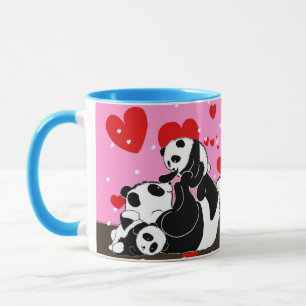 Taza pandas "panda bears" "panda bear baby" "kawaii pan