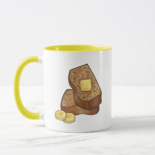 Taza Panecillos de pan de pan de banana Mantequilla de 