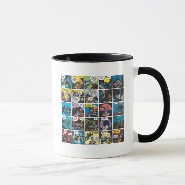 Taza Panel de historietas de Batman 5x5 (Derecha)