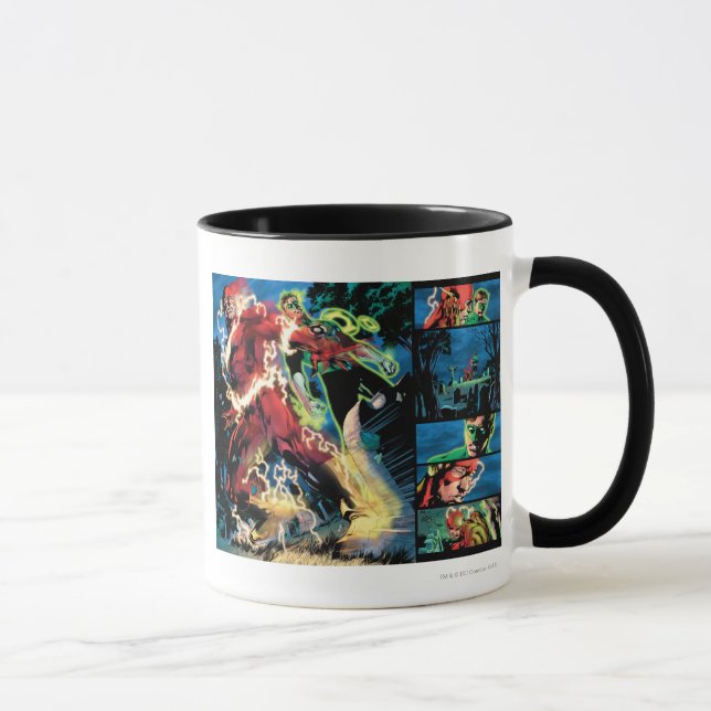 Taza Panel de relámpago y linterna verde (Derecha)
