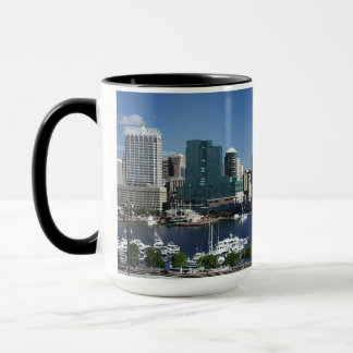 Taza Panorama del puerto interior de Baltimore