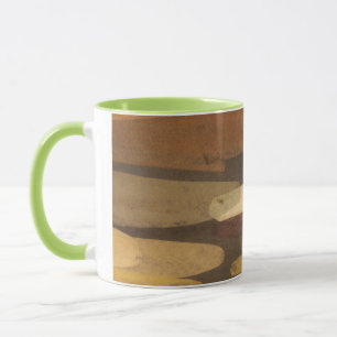 Taza Panorama del tono de la Tierra abstracto