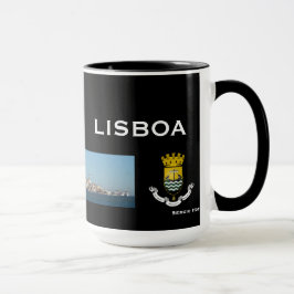 Taza panorámica de Lisboa Portugal