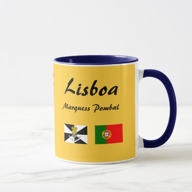 Taza panorámica de Lisbon* Portugal (Derecha)