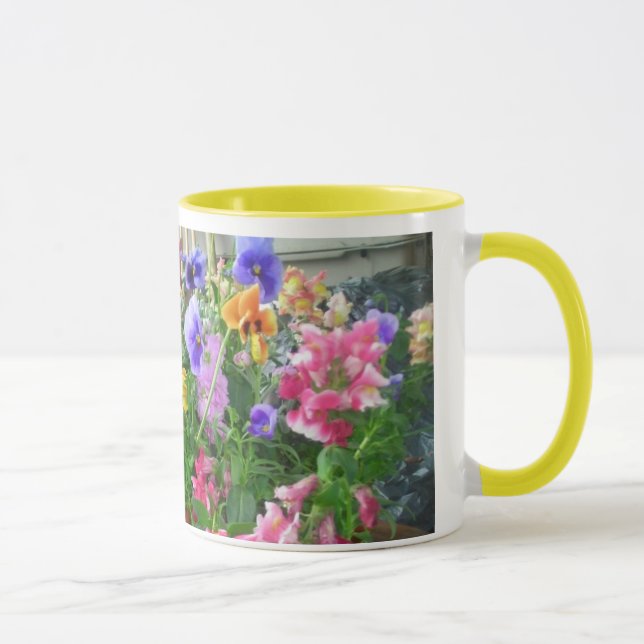 Taza Panorámico Pansies Mug (Derecha)