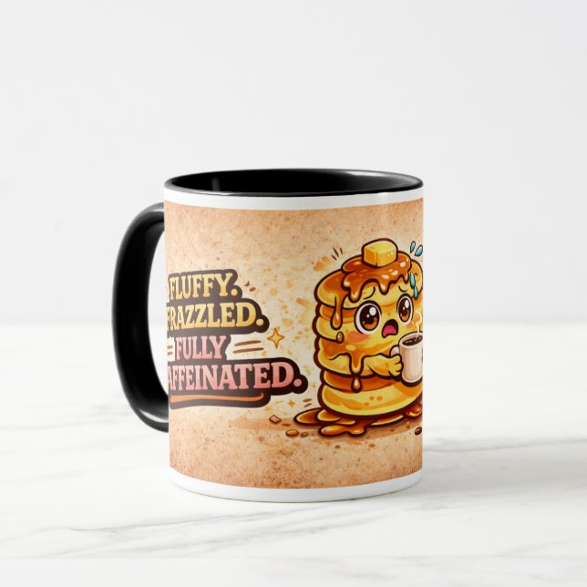 Taza Panqueques y Ataques de Pánico - Amantes de la Com (Anverso izquierdo)