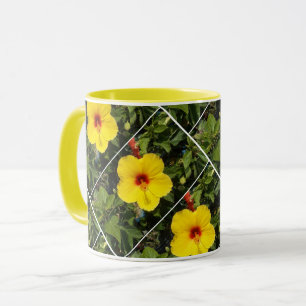 Taza Pansias amarillas brillantes