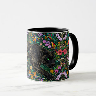 Taza Pantera al acecho Surrealista Jungla