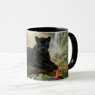 Taza Pantera Negra Flores de Jungla de Kenia Cascada