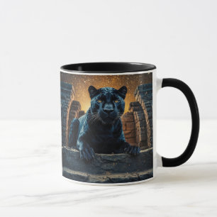 Taza Pantera negra y templo tailandés