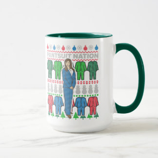Taza Pantsuit Nation Navidades feos Sweater Mug