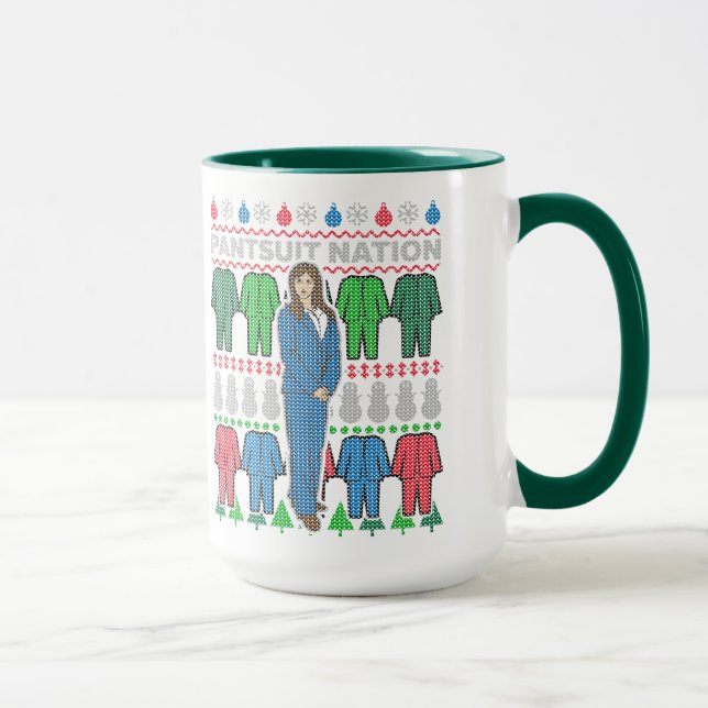 Taza Pantsuit Nation Navidades feos Sweater Mug (Derecha)