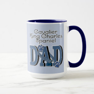 Taza PAPÁ arrogante del perro de aguas de rey Charles
