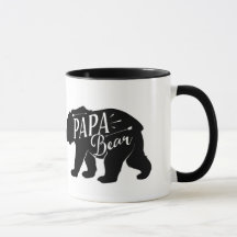 Papá Bear Mug, Papa Bear Cup, papá o papá regalo,