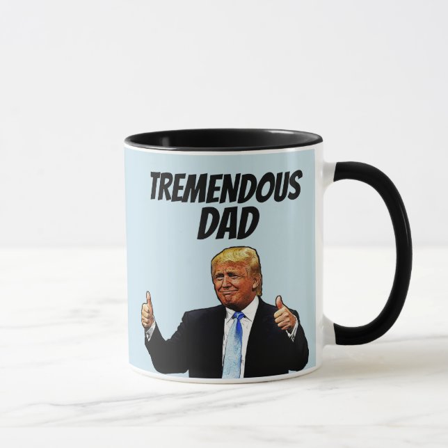 TAZA PAPÁ CAFÉ MUG, DIVERTIDO TRUMP (Derecha)