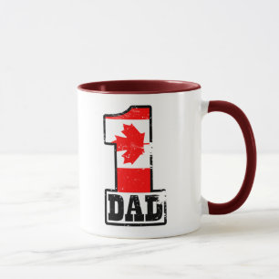 Taza Papá canadiense del número 1