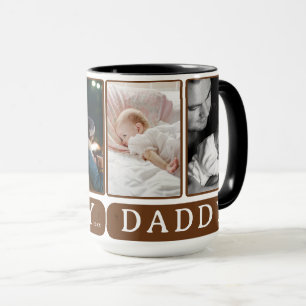 Taza Papá Collage de fotos Mug - Regalo del Día del Pad
