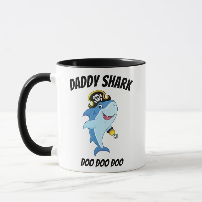 Taza Papá Daddyshark Daddy Shark  (Izquierda)