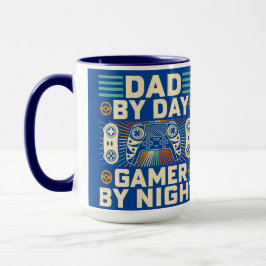 Taza Papá De Día Jugador De Noche