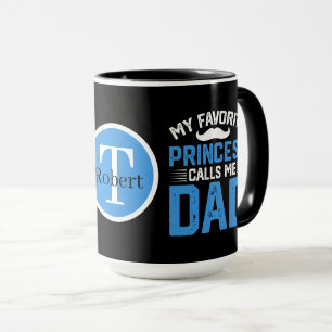 Taza Papá de princesa genial agregar monograma