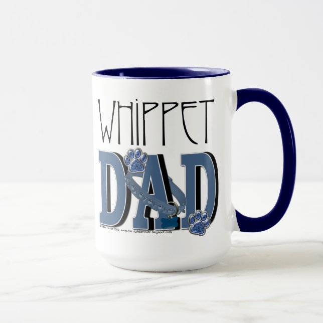 Taza PAPÁ de Whippet (Derecha)