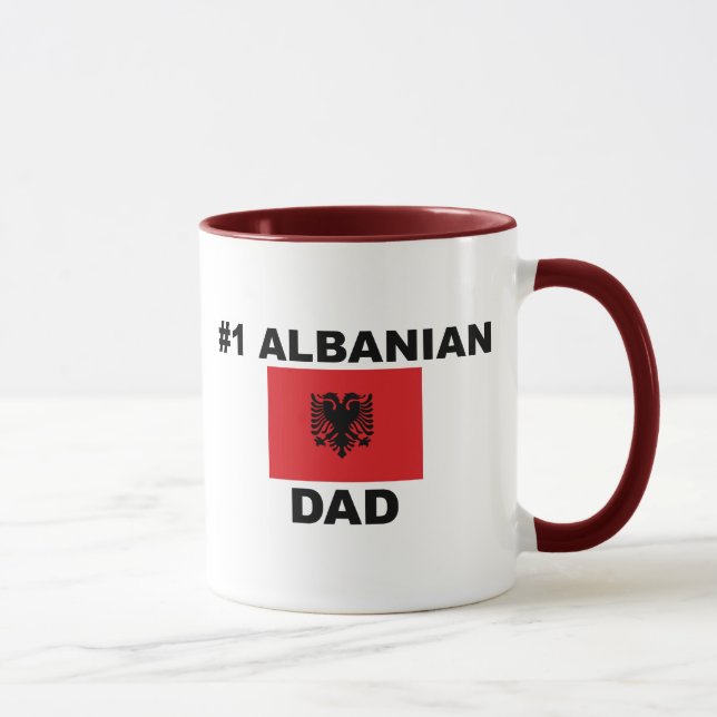 Taza Papá del albanés #1 (Derecha)