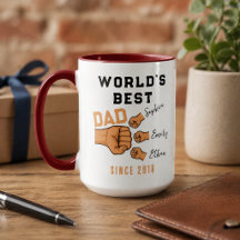 Papá del mundo MEJOR personalizado | Día del Padre