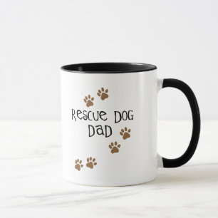 Taza Papá del perro del rescate